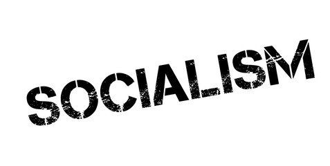 Socialism rubber stamp. Grunge design with dust scratches. Effects can be easily removed for a clean, crisp look. Color is easily changed.