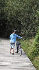 Obraz premium Fahrradtour mit Kind