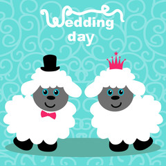 Lambs. Bride and groom.