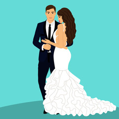 Bride and groom. Couple.