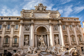 Fototapeta na wymiar Fontana di Trevi in Rom, Italien