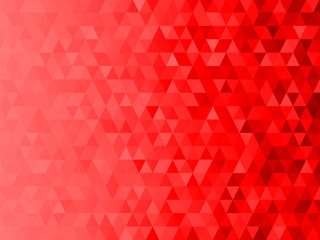 Low polygon mosaic graphic background with red theme (Christmas theme).