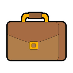 portfolio briefcase isolated icon