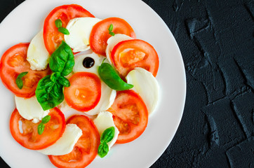Delicious caprese salad