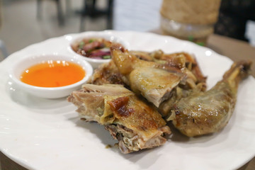 grilled chicken with dip