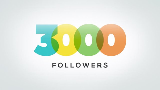 3000 Followers Animation Video