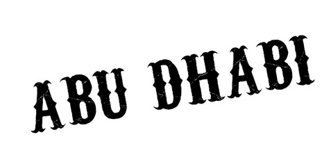 Abu Dhabi rubber stamp. Grunge design with dust scratches. Effects can be easily removed for a clean, crisp look. Color is easily changed.