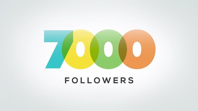 7000 Followers Animation Video