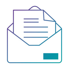 mail envelope isolated icon