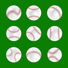 Set of Baseball Balls