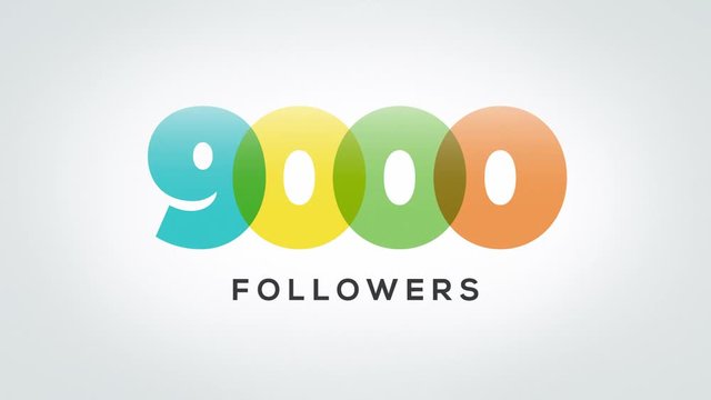 9000 Followers Animation Video