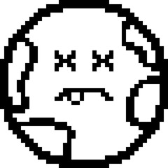 Dead 8-Bit Cartoon Earth