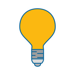 bulb light isolated icon