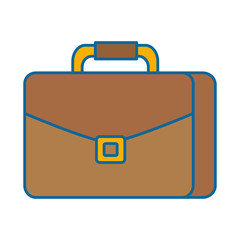 portfolio briefcase isolated icon