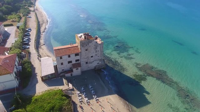 Orbit around Torre Mozza, Italy.