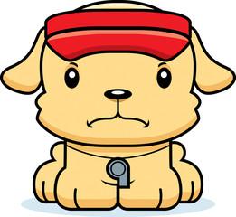 Cartoon Angry Lifeguard Puppy