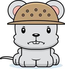 Cartoon Angry Zookeeper Mouse
