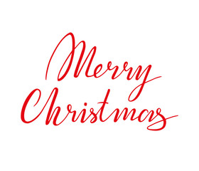 Merry Christmas Vector Lettering. Greeting Card. Vector illustration