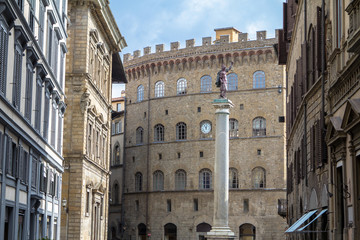 Fototapeta premium Statue of justice in Florence, Tuscany, Italy