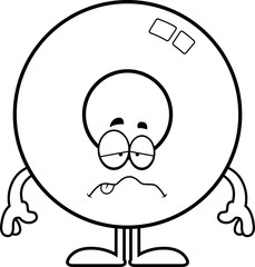 Sick Cartoon Doughnut