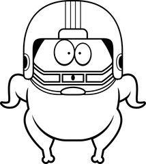 Surprised Cartoon Football Turkey