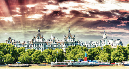 The Royal Horseguards originally built in 1884 in style of a French castle as the home of the National Liberal Club.