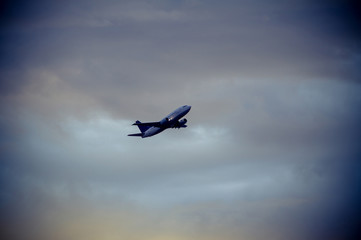 Airplane taking off