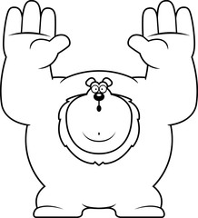 Cartoon Lion Surrender