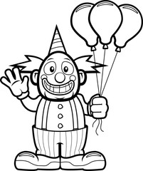 Clown Waving