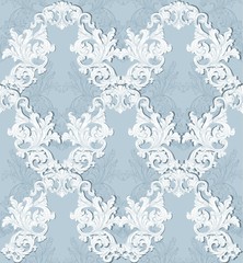 Obraz premium Classic pattern ornament Vector. Luxury background for invitations, ceremony, events. Royal victorian texture. Rich elegant backgrounds.
