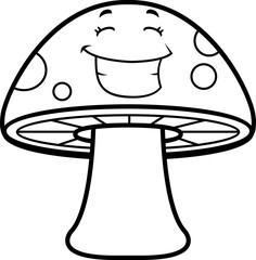 Magic Mushroom Smiling