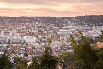 Fototapeta na wymiar Panorama Stuttgart