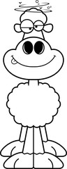 Drunk Cartoon Sheep