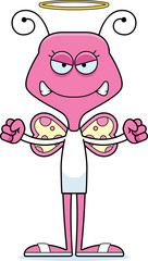 Cartoon Angry Angel Butterfly