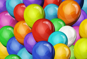 Abstract Party Balloons Background
