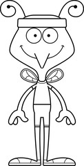 Cartoon Smiling Fitness Mosquito