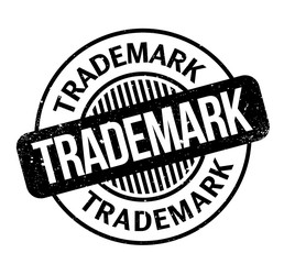 Trademark rubber stamp. Grunge design with dust scratches. Effects can be easily removed for a clean, crisp look. Color is easily changed.