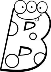 Letter B Monster