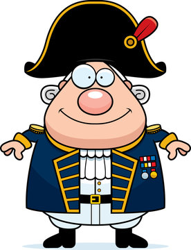 Happy Cartoon British Admiral
