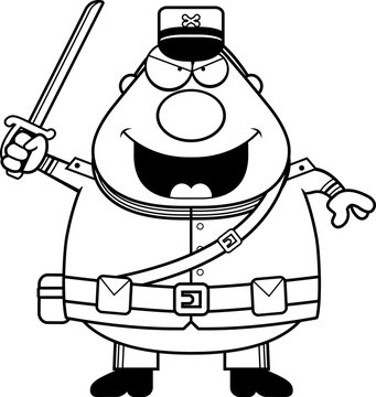 Angry Cartoon Union Soldier