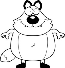 Cartoon Smiling Fox