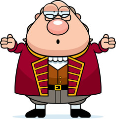 Confused Cartoon Ben Franklin