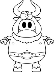 Angry Cartoon Minotaur