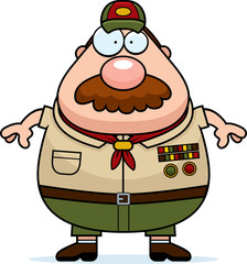 Cartoon Scoutmaster Mustache