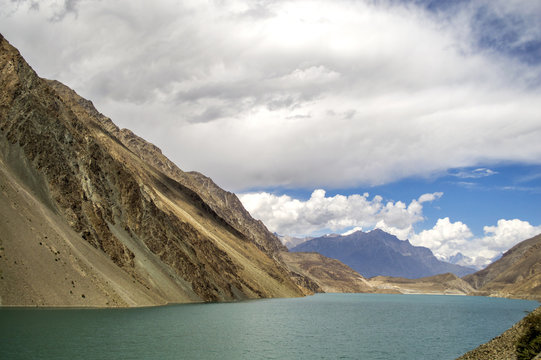 A natural water reservoir in Baltistan