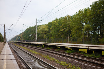 Fototapeta na wymiar Railway pointwork railway line