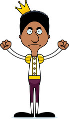Cartoon Angry Prince Man
