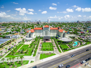 Aerial photo of Galveston Texas