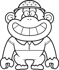 Cartoon Chimpanzee Safari