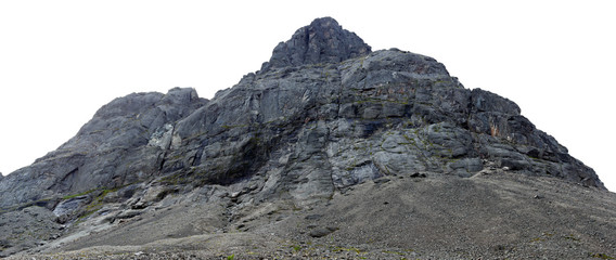 The tops of the Mountains, Khibiny  and cloudy sky. Kola Peninsula, Russia.